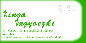 kinga vagyoczki business card